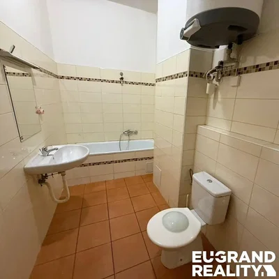 Badezimmer; fliesenboden, warmwasserbereiter