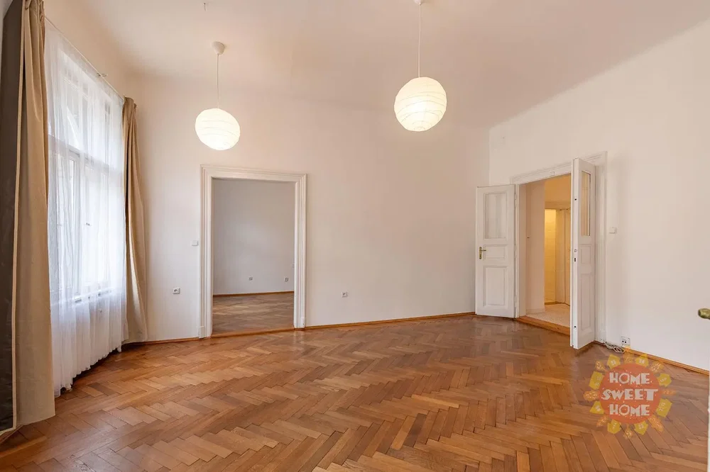 Living room; wood floor, natural light