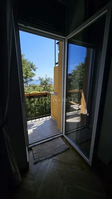 Balkon; blick, holzboden, tageslicht