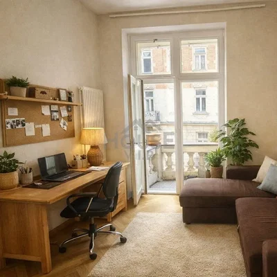 Woonkamer; natuurlijk licht, houten vloer, moderne stijl