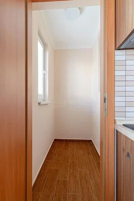 Kitchen; wood floor, tile floor, natural light