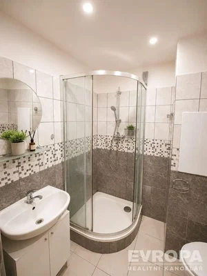 Bathroom; tile floor, renovated, natural light