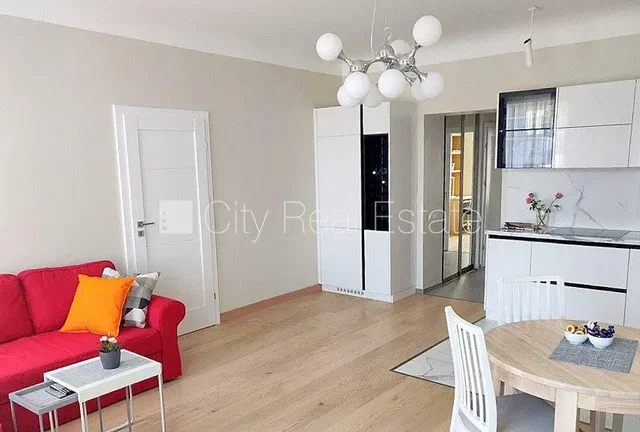 Living room; natural light, wood floor, modern style, kitchen appliances