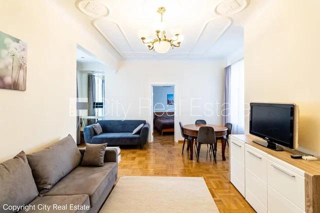 Living room; wood floor, natural light, modern style