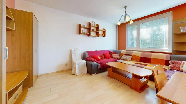 Living room; wood floor, natural light