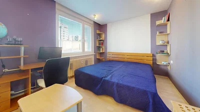 Bedroom; natural light, wood floor