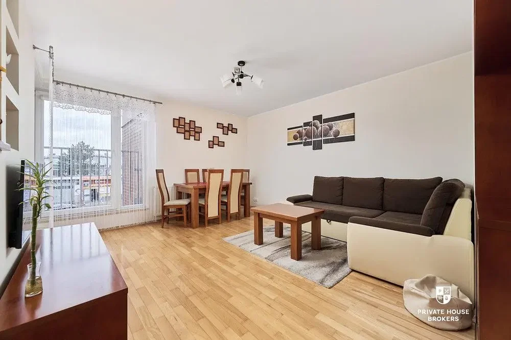 Living room; wood floor, natural light, modern style