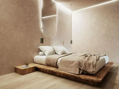 Schlafzimmer; holzboden, tageslicht, moderner stil