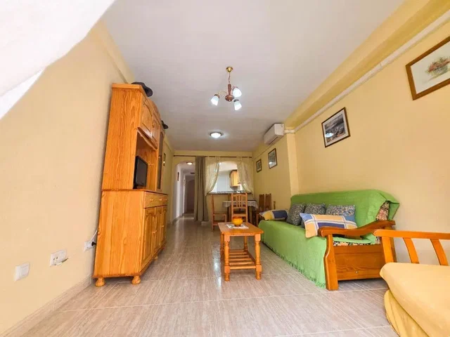 Living room; tile floor, natural light
