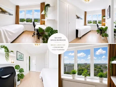 Bedroom; view, natural light, modern style