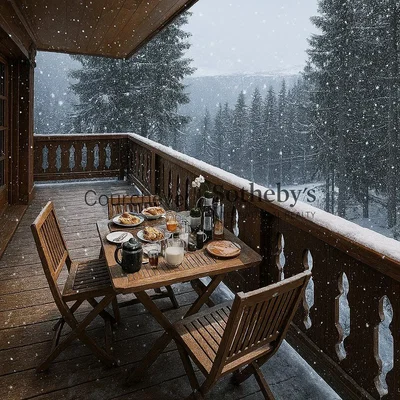 Terrazza; vista, pavimento in legno, luce naturale
