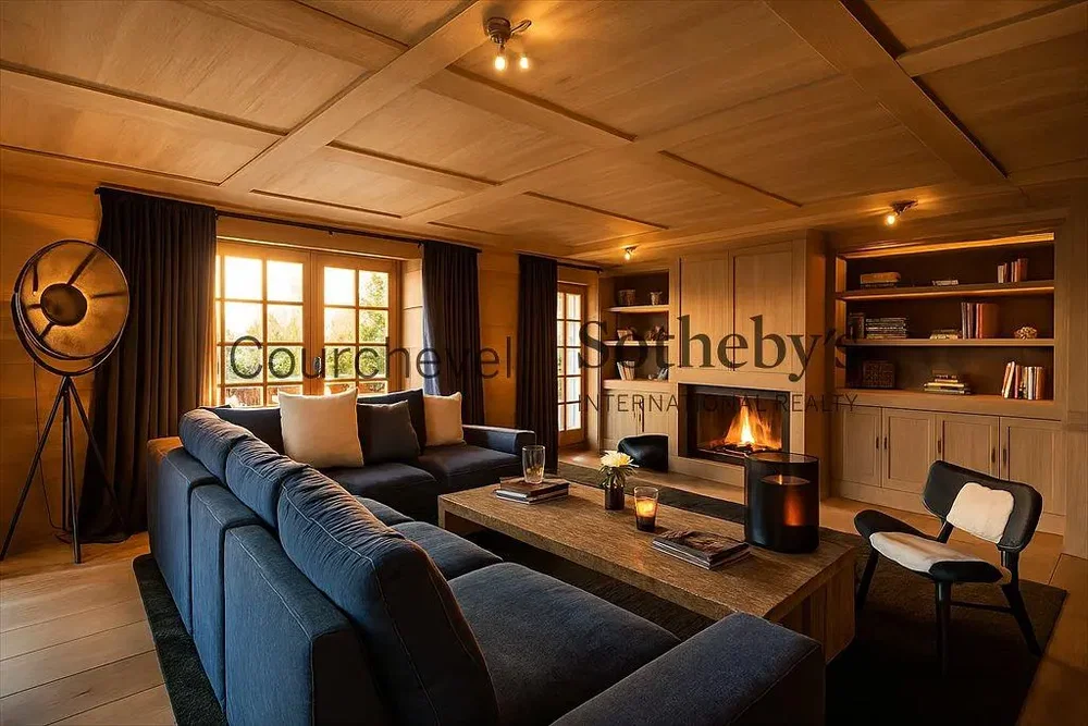 Soggiorno; camino, pavimento in legno, luce naturale, stile rustico
