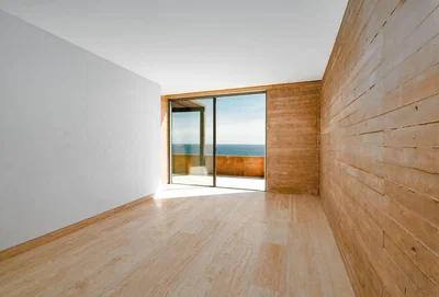 Chambre; parquet, vue, lumière naturelle