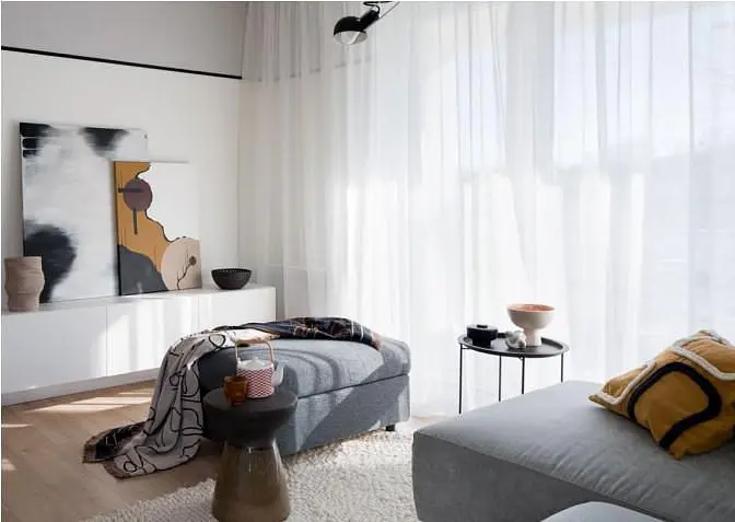 Dnevna soba; prirodno svjetlo, moderni stil