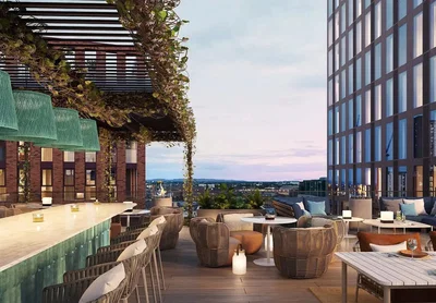 Terrasse; vue, lumière naturelle