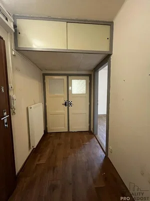 Cloakroom; wood floor, needs renovation