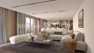 Wohnzimmer; tageslicht, moderner stil, holzboden
