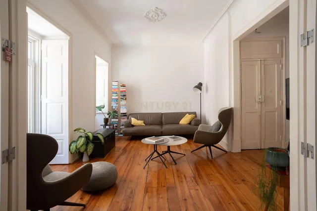 Living room; wood floor, natural light