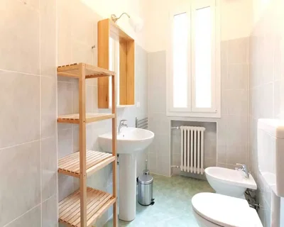 Toilette; fliesenboden, tageslicht
