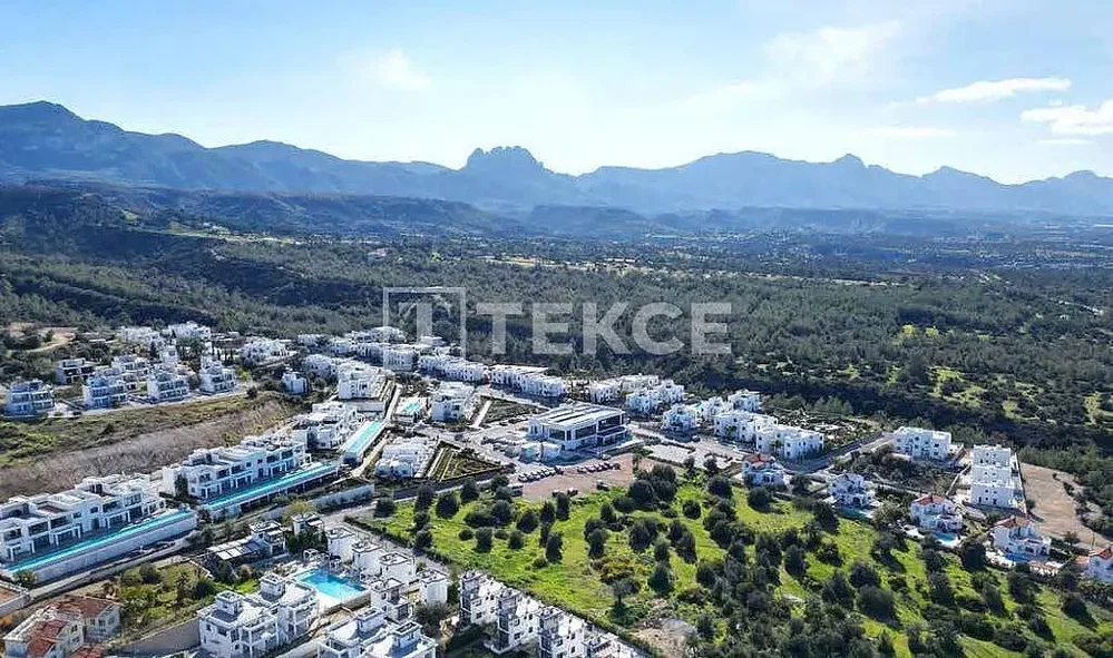 House and surroundings; view, natural light