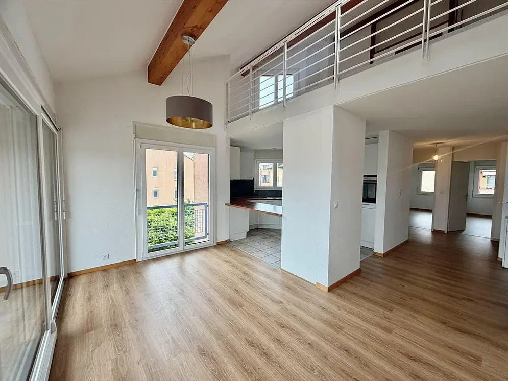 Living room; wood floor, natural light