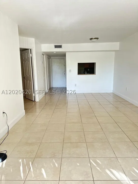 Living room; tile floor, natural light
