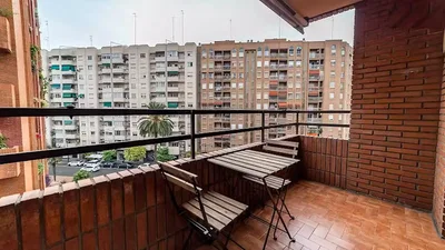 Balkon; blick, fliesenboden