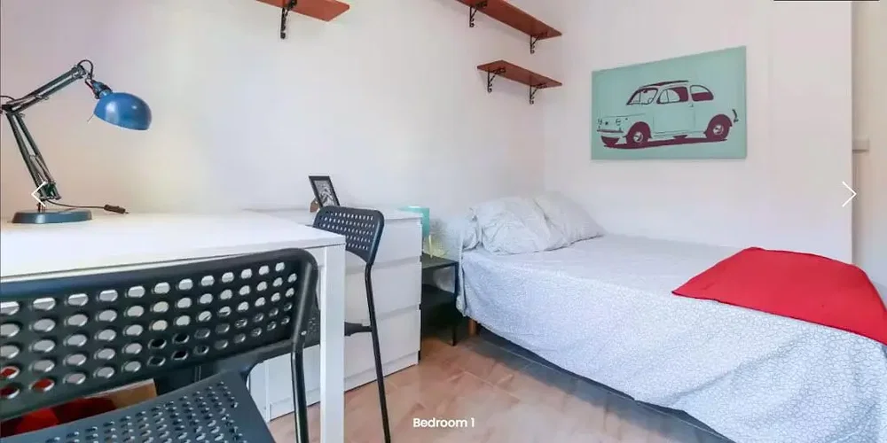 Spavaća soba; prirodno svjetlo