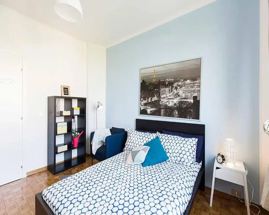 Bedroom; natural light, wood floor