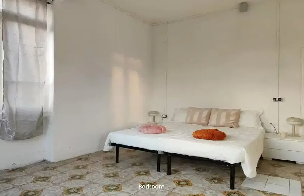 Schlafzimmer; tageslicht, fliesenboden