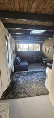Living room; wood beams, natural light