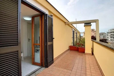 Balcony; view, natural light, tile floor