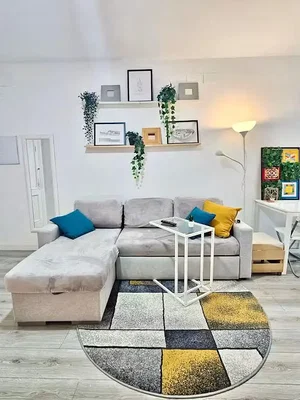 Dnevna soba; moderni stil, drveni pod, prirodno svjetlo