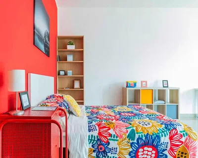 Schlafzimmer; tageslicht, moderner stil