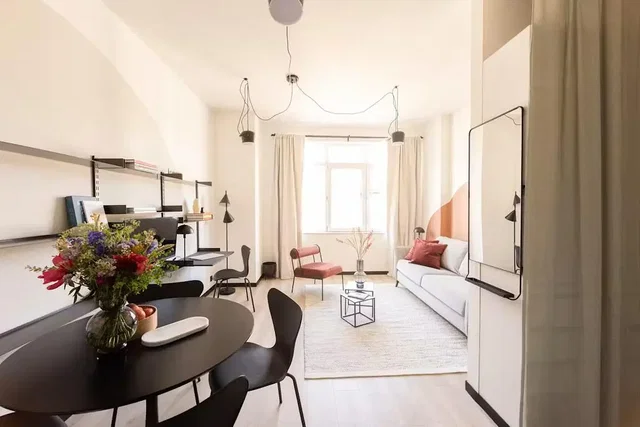 Salon; lumière naturelle, style moderne