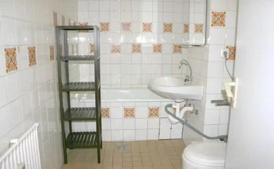 Toalet; pločice, potrebna renovacija
