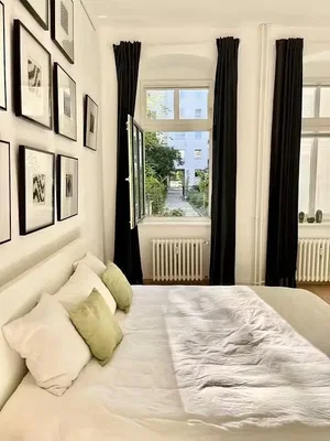 Chambre; lumière naturelle, style moderne