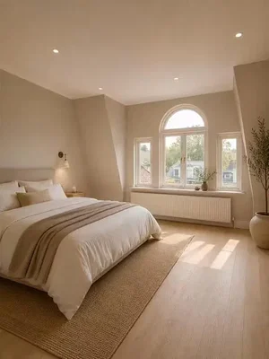 Chambre; lumière naturelle, parquet