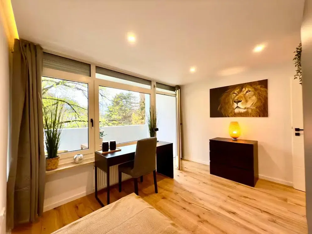 Chambre; parquet, lumière naturelle, style moderne