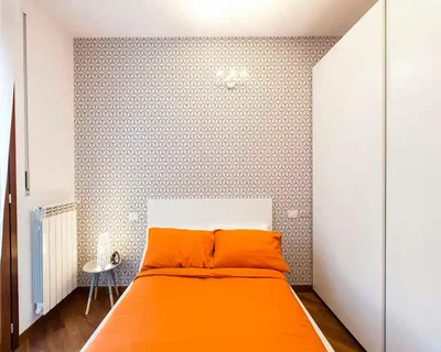 Bedroom; wood floor, natural light