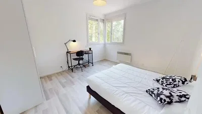 Bedroom; natural light, wood floor