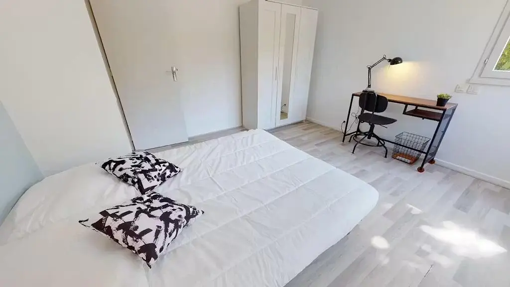 Bedroom; natural light, wood floor