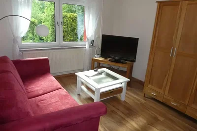 Oturma odası; ahşap zemin, doğal ışık, modern stil