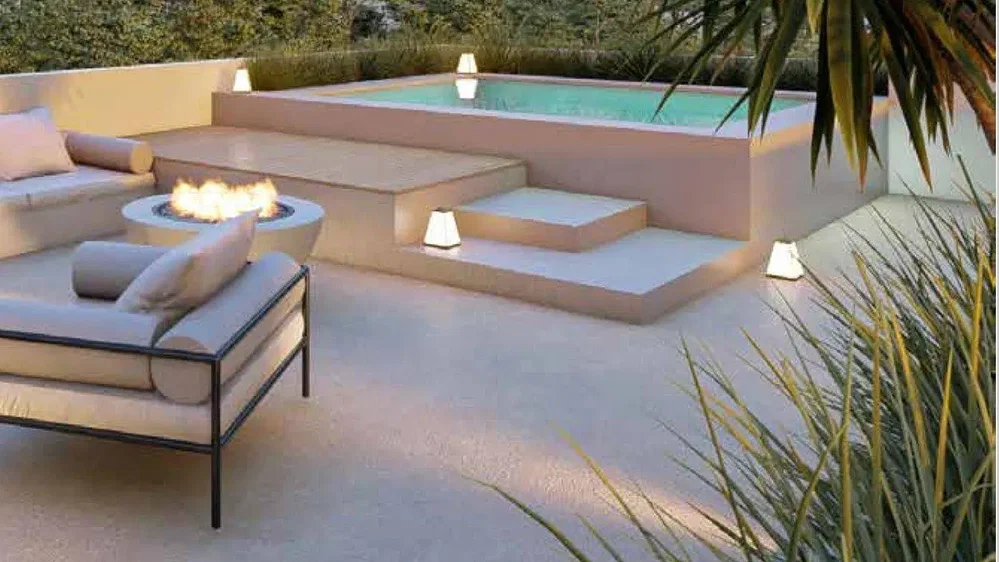 Terrasse; tageslicht, kamin