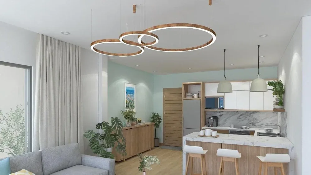 Küche; tageslicht, moderner stil, küchengeräte