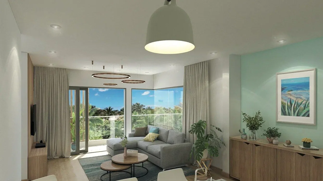 Wohnzimmer; blick, tageslicht, moderner stil, holzboden