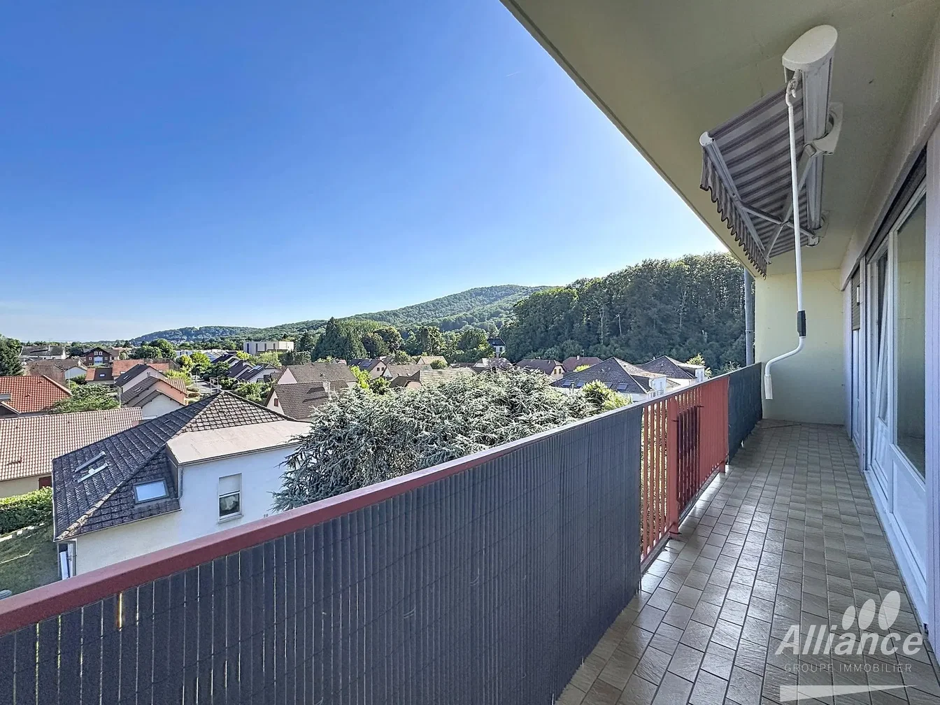Balkon; blick, fliesenboden