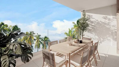 Terrasse; blick, tageslicht, moderner stil
