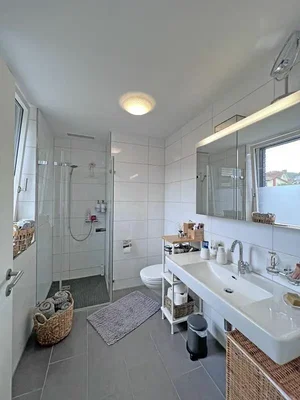 Kupaonica; pločice, prirodno svjetlo, renoviran