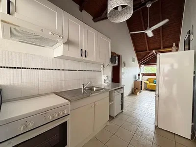 Kitchen; kitchen appliances, tile floor